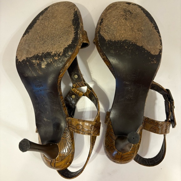 Via Spiga brown boho Stilleto open toe sandals size 6 M - Picture 10 of 11